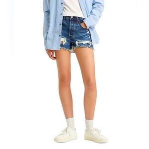 Levi’s 501 Button Fly Cotton High-Rise Denim Shorts